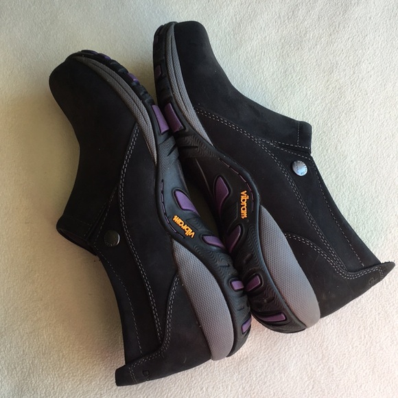 Dansko black suede genuine leather slip-on shoes, “Patti”, size 37, waterproof. - Picture 5 of 9